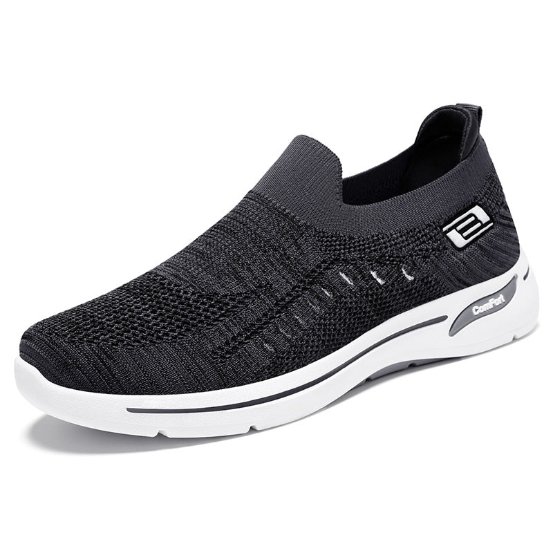 Nauji kvėpuojantys skraidantys austi laisvalaikio sportiniai batai vyrams ir moterims