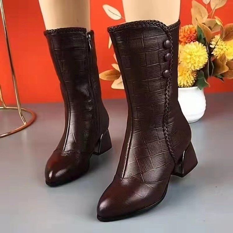 [35-43] 2024 új kasmír bőr cipő őszre és télre