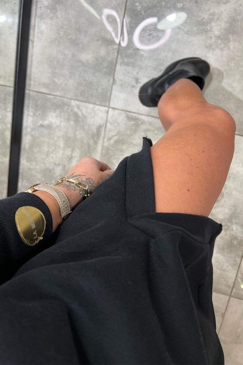 Női váll nélkül kötött pulóver ruha