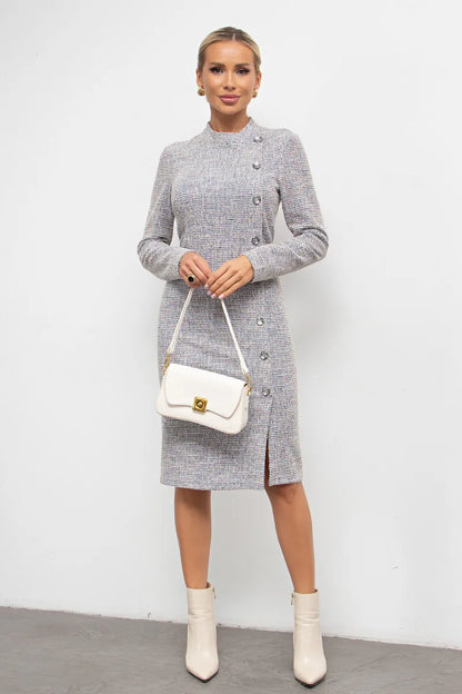 Kényelmes gombolható ruha 2024 őszre/télére