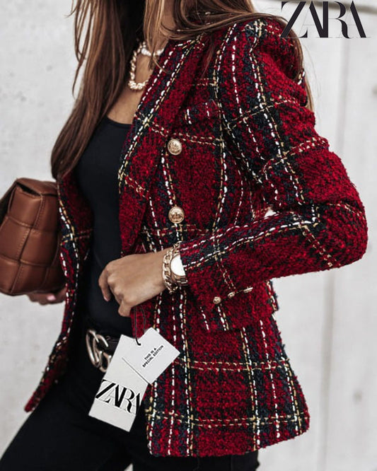 ZARA 2025 új dupla mellű öltöny kabát