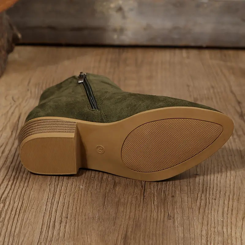 Női Chelsea csizma vastag sarokkal