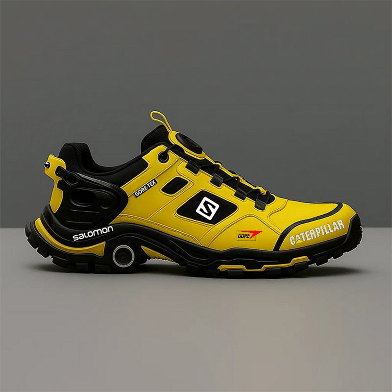 A Salomon® és a CAT vízálló és lélegző túracipőket fejleszt férfiak számára, amelyek ideálisak szabadtéri tevékenységekhez és munkához.