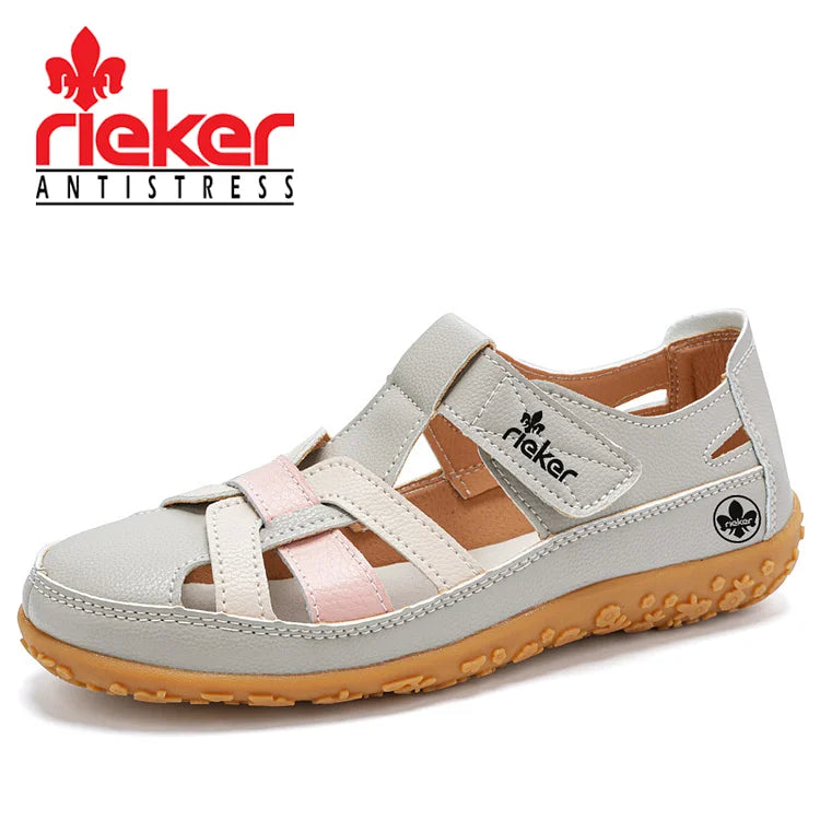 RIEKER®2025 új, puhatalpú, hétköznapi, üreges szandál