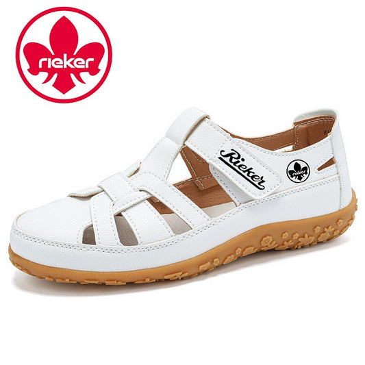 Rieker® női ortopéd szandál bőrből - Új modell kényelmes tartást és légáteresztő kialakítást kínál