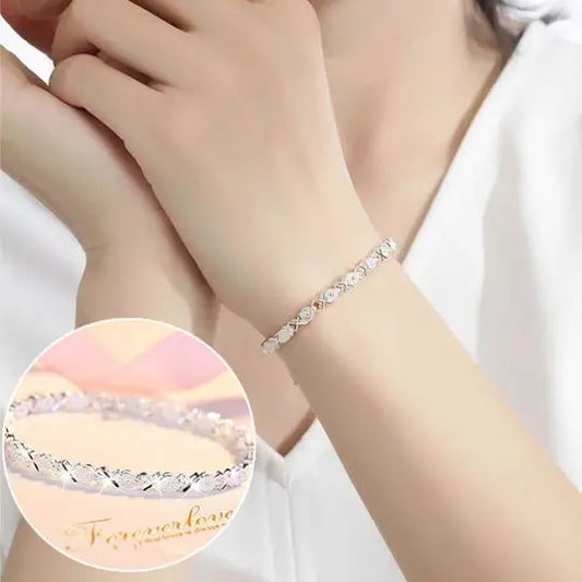 💖👉【Vásároljon 1-et, kap 1-et ingyen】✨Super Fashion női négylevelű lóhere karkötő