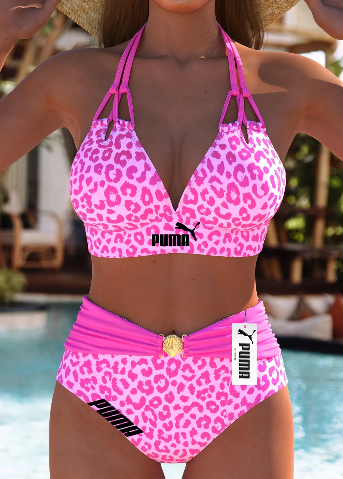 PUMA-Közepes derekú bikiniszett 2025