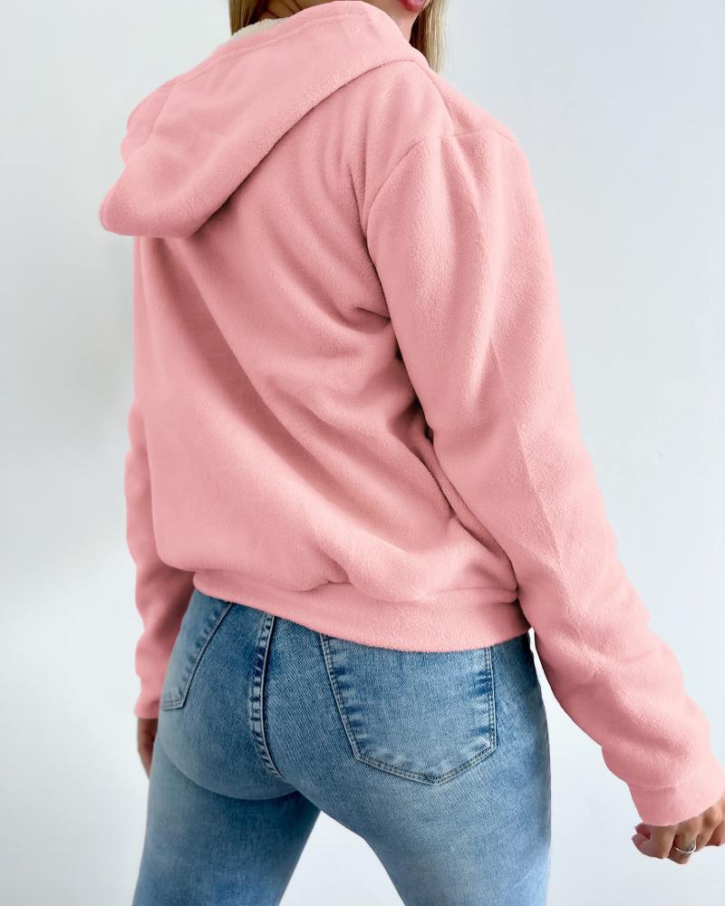 Thermal kapucnis pulcsi cipzáras kenguru zsebbel és polár béléssel