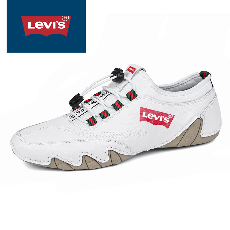 LEVI'S FÉRFI tornacipő VALÓDI BŐRBŐL, KÉZI KÉZI, LÉLEGEZŐ ÉS CSÚSZÁSMENTES