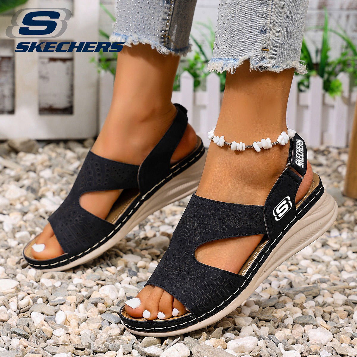 SKECHERS® Hollow strandszandálok