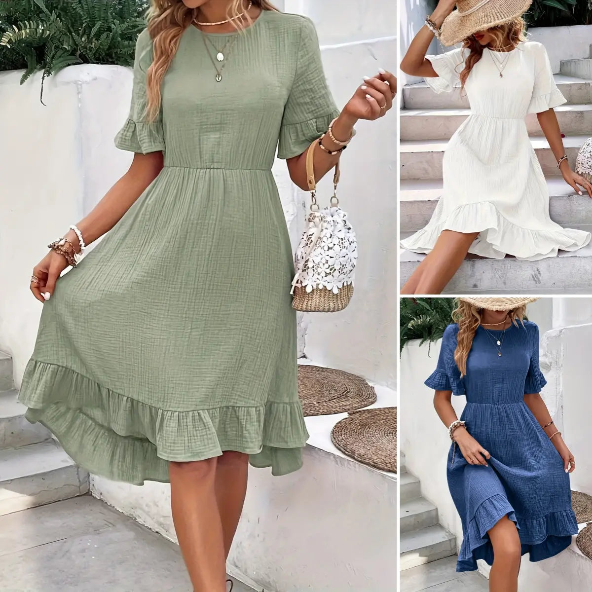 【S-3XL】 2024 új, kényelmes nyári alkalmi ruhák