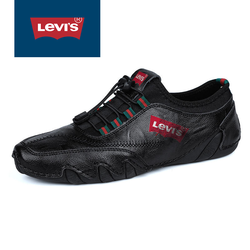 LEVI'S FÉRFI tornacipő VALÓDI BŐRBŐL, KÉZI KÉZI, LÉLEGEZŐ ÉS CSÚSZÁSMENTES