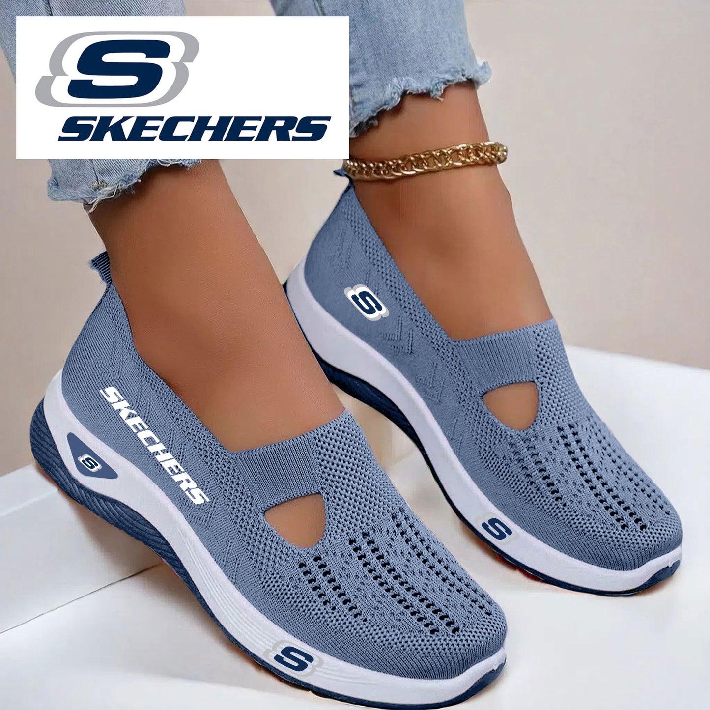 SKECHERS® legjobb ortopéd masszázscipő nőknek 2025 #SK01
