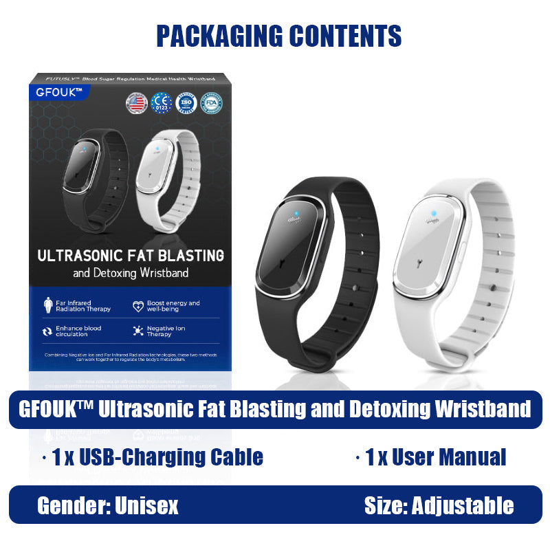 ✅HPRA Certified | 🍀GFOUK™ Ultrasonic Fat Blasting and Detoxing Wristband (🔥LAST DAY 70% OFF)