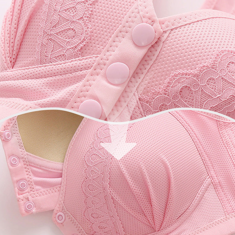 2024 elülső záródású, légáteresztő, bőrbarát pamut melltartó 【1+1 ingyenes】