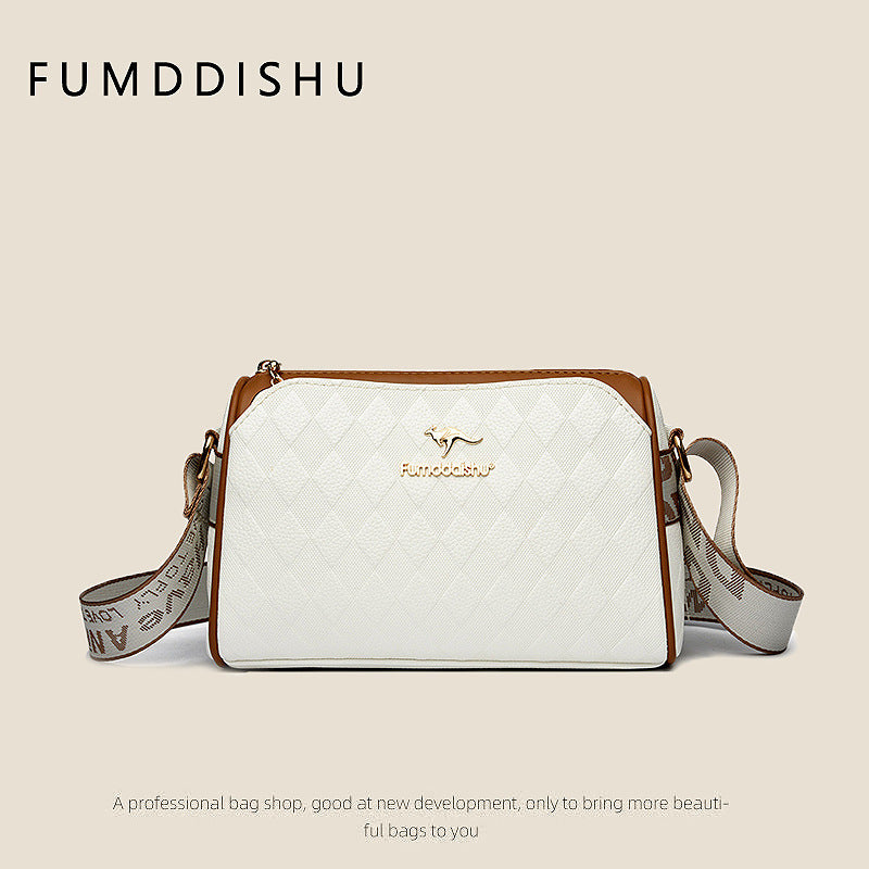 Divatos gyémántmintás Nagy kapacitású 3 rétegű crossbody táska