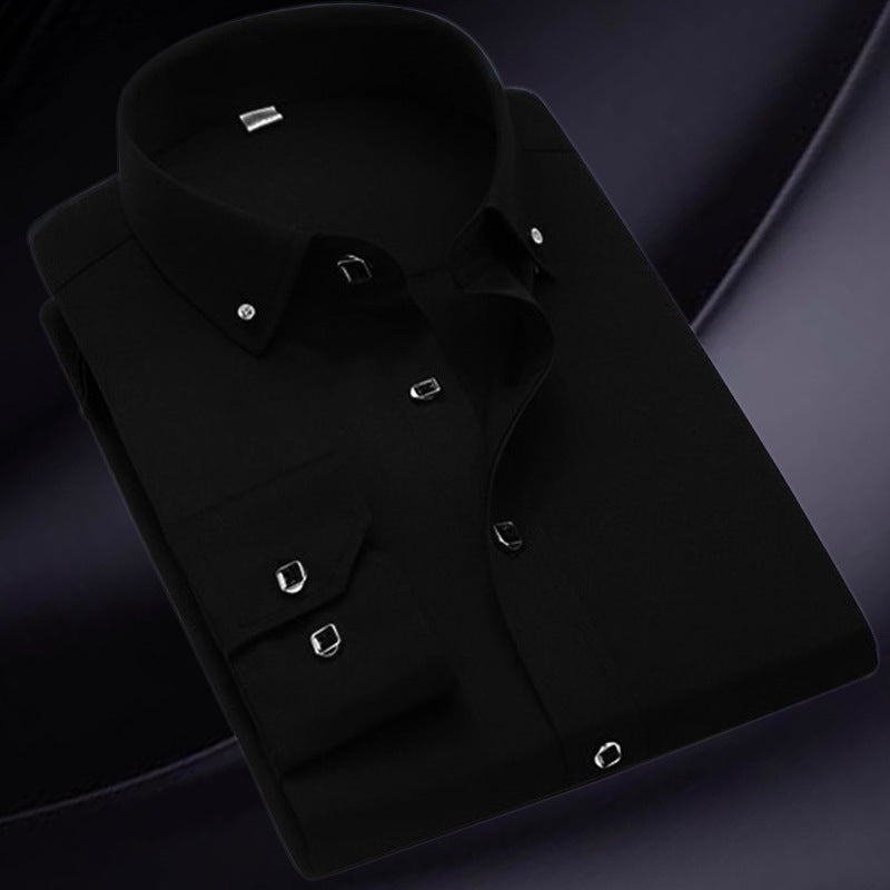 ✨ Kiváló minőségű pamut hosszú ujjú férfi ing