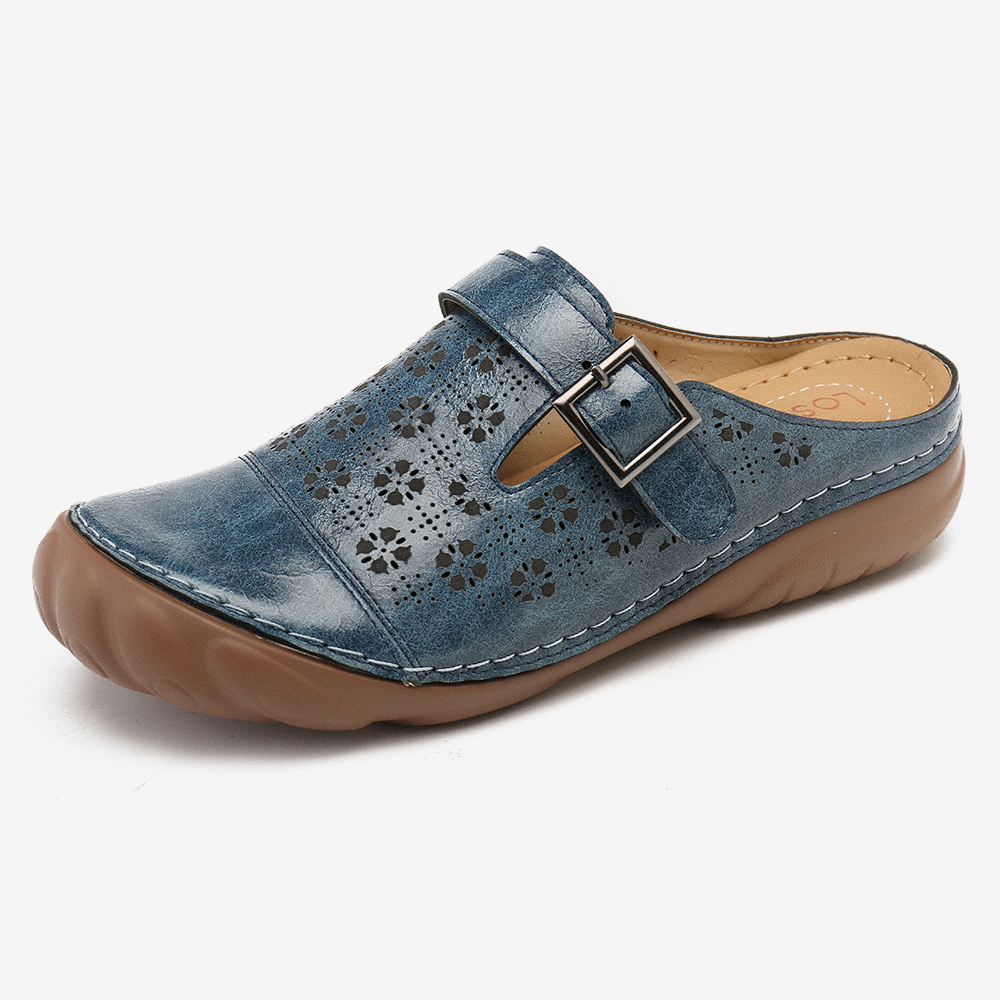 Női alkalmi nyári napi csúszás zárt orrú, kényelmes szandál