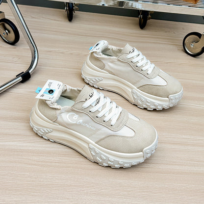 2023-as új, légáteresztő apa cipő hétköznapi női futócipő vastag talppal