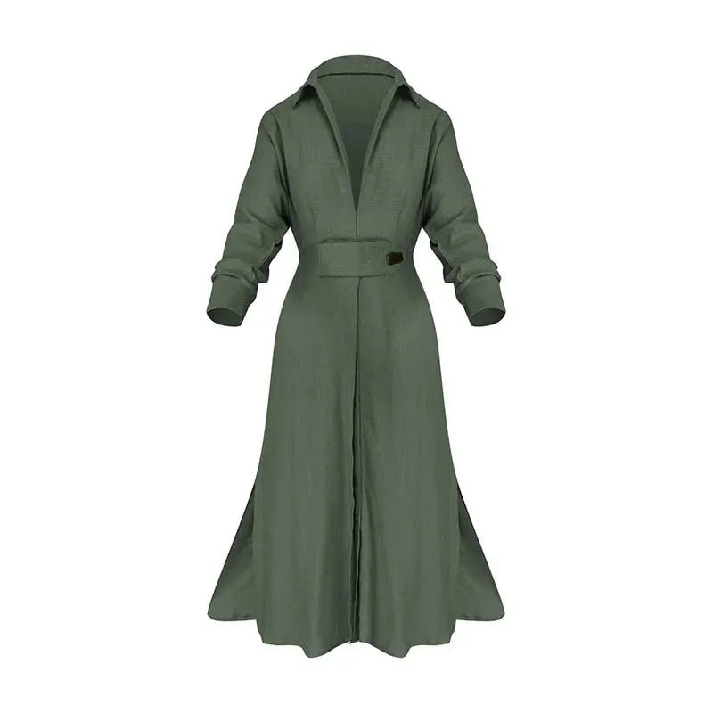 divatos hosszú ujjú színes ruha