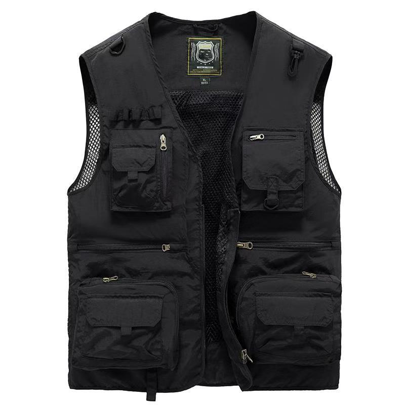 2023 Tool Vest Multi-Pocket Vest Férfi Vékony szakaszú dzseki mellény