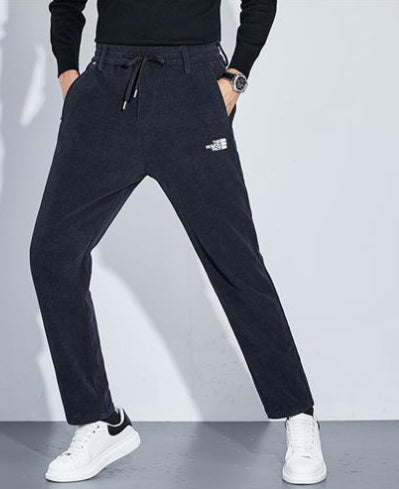 Őszi férfi bő, egyenes sportnadrág