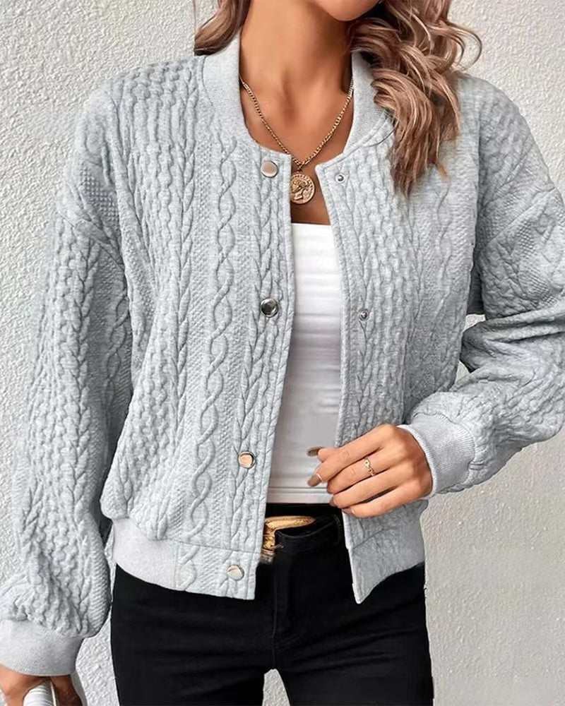 2023. őszi új, kényelmes baseball egyenruha széles jacquard egyoldalú egyenruhával