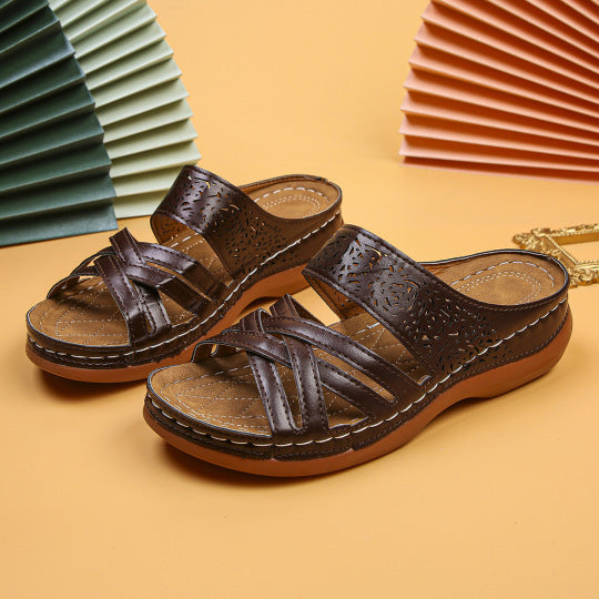 NYÁRI ÚJ CSONT ORTOPÉDIA TÁMASZTÓ BŐR CIPŐ