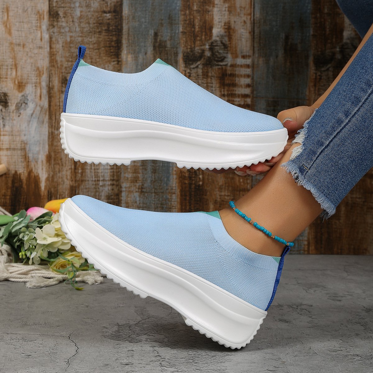 NŐI ORTOPÉD CSIZMÁK NADRÁG hajlítástámogató RAKTÁROK - FASHION COLORBLOCK ZOKNI CIPŐ