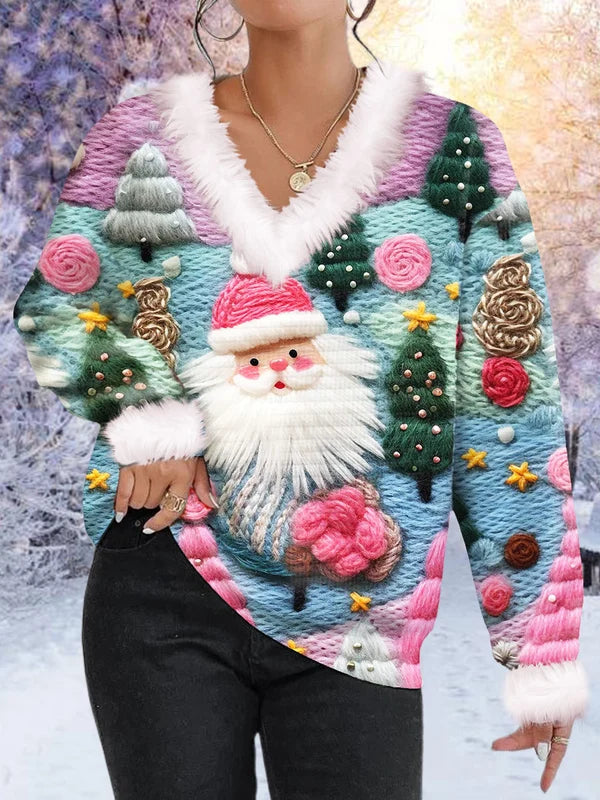 Mikulás mintás felső és nadrág