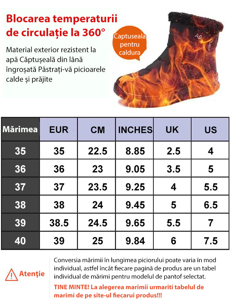 [Fűtés] vízálló párnázott hócsizma