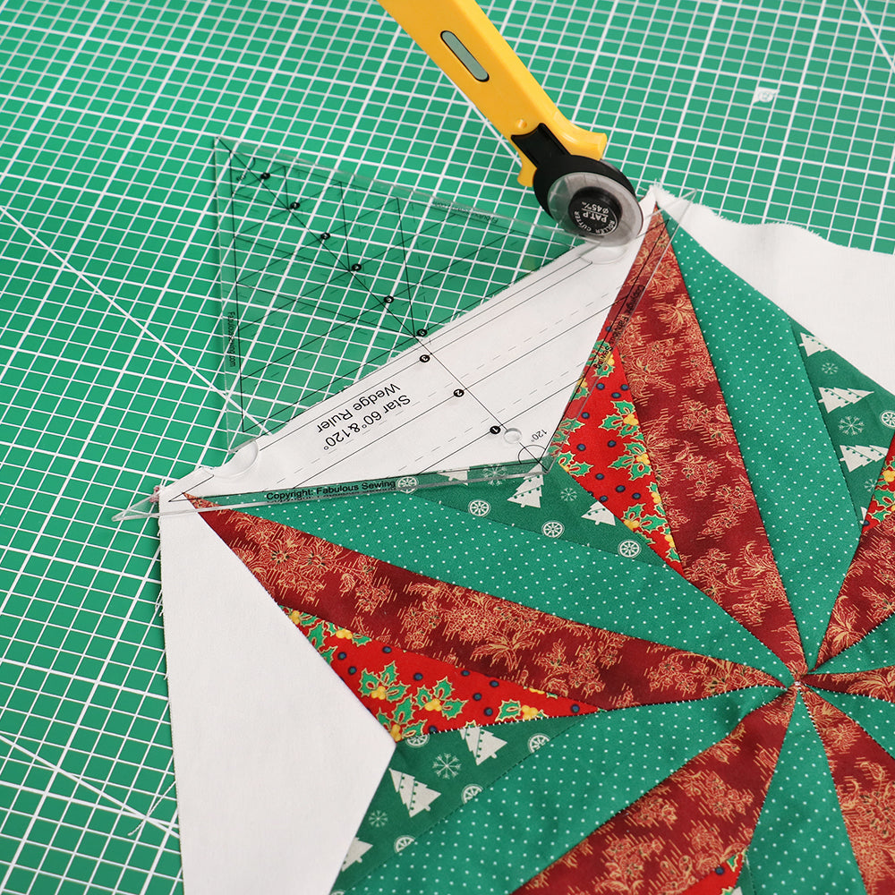 Mesés varrócsillag 60° és 120° ékvonalzó