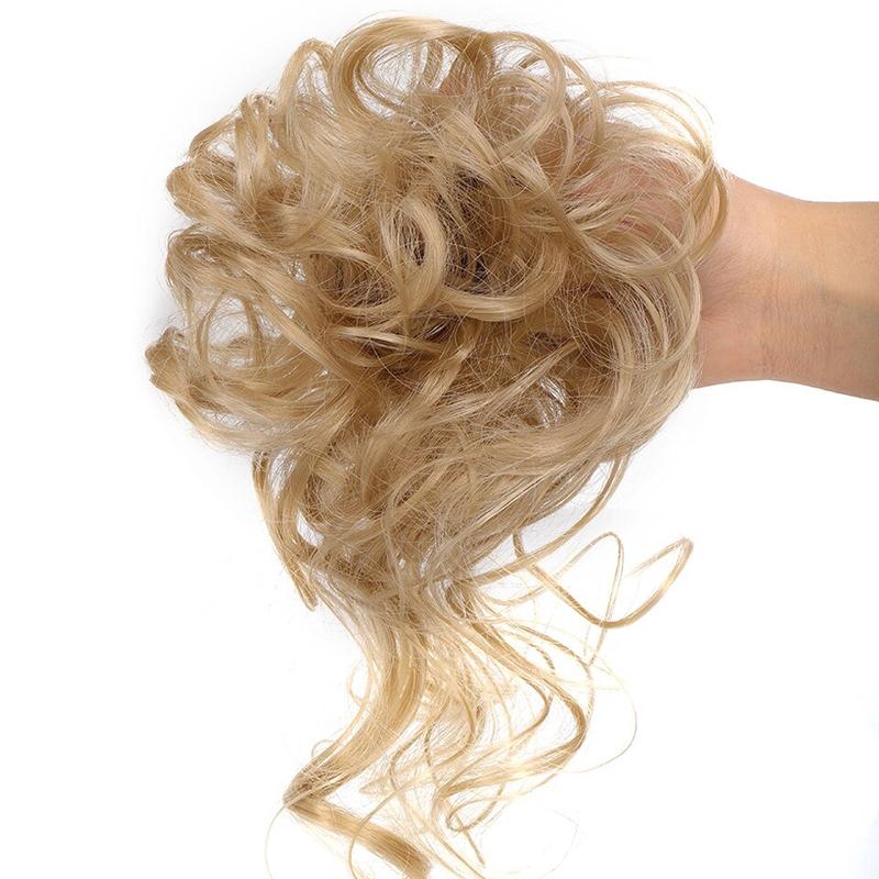 Scrunchie hosszabbítók rendetlen göndör kontyban