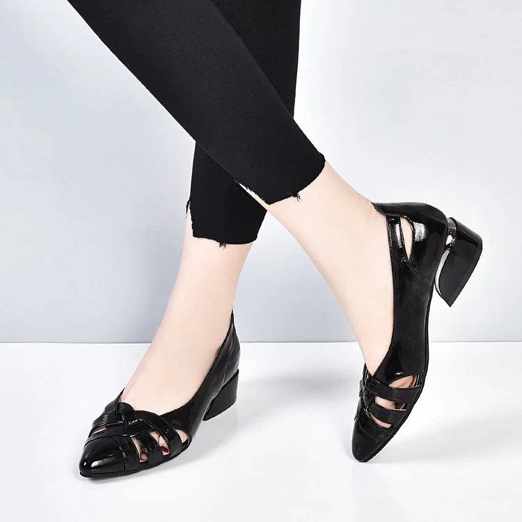 Puha talpú üreges bőr alkalmi cipő