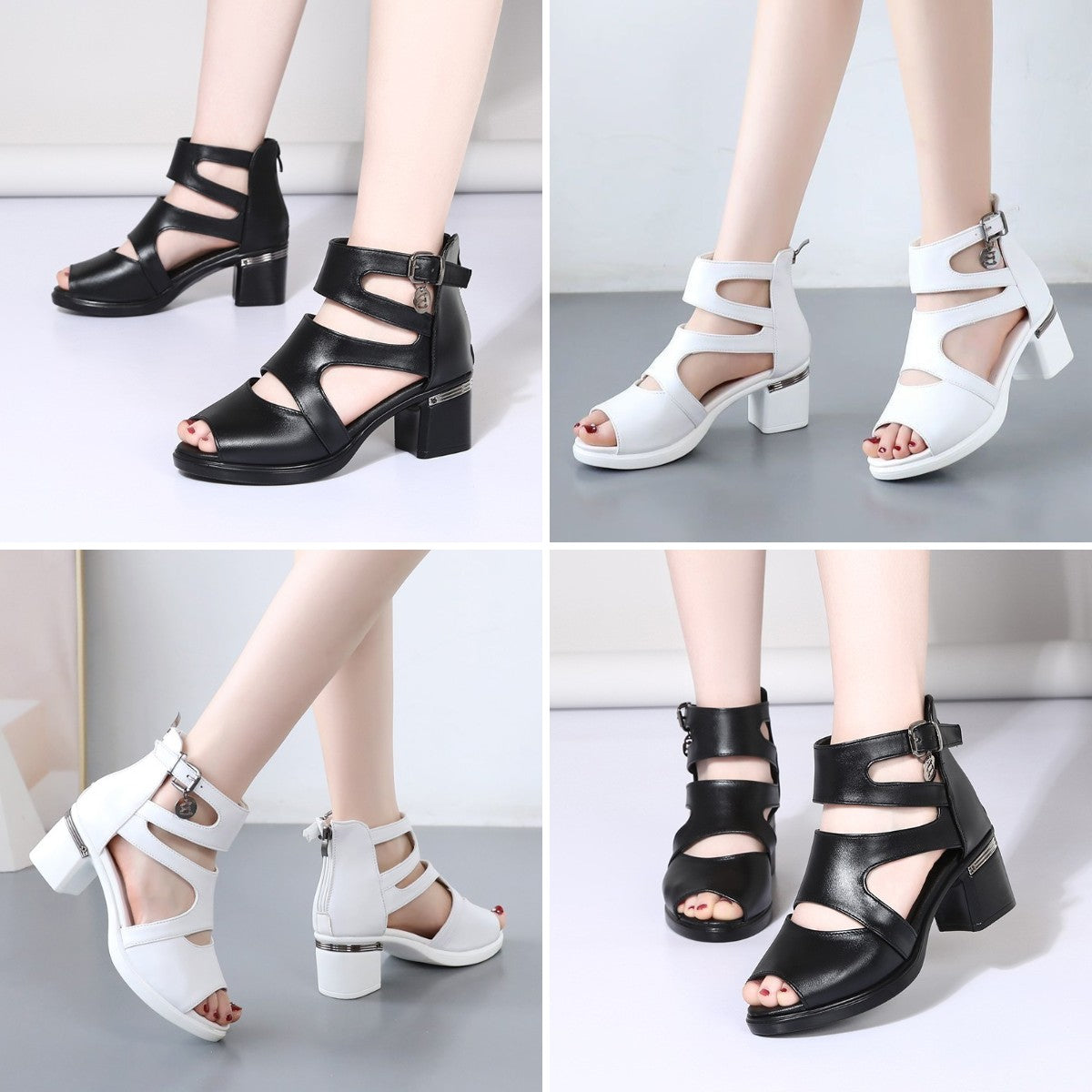 2023-as új nyári vastagsarkú halszandál