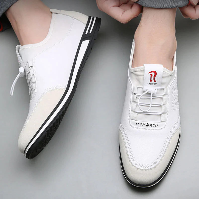 LÉLEGZŐ, CSÚSZÁSMENTES FÉRFI VEZETŐCIPŐ