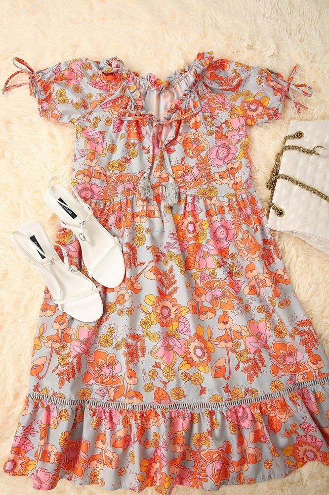 Love Child virágmintás miniruha